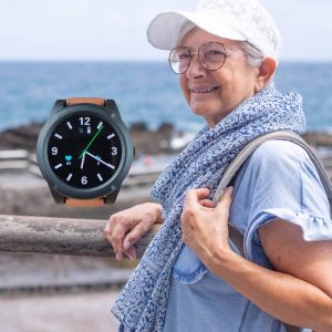 Montre connectée personne agée sans abonnement avec detecteur de chute - Senionex WATCH PRO 3